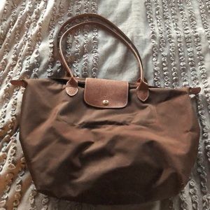 Brown Longchamp tote